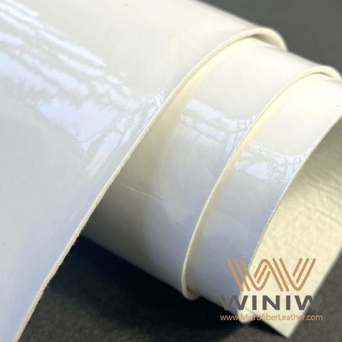 Кожа Microfiber Faux плотного волокна WINIW белая для футбола