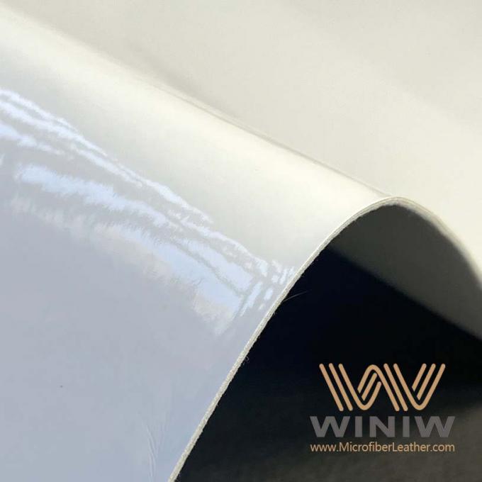 Кожа Microfiber плотного волокна WINIW белая синтетическая для футбола