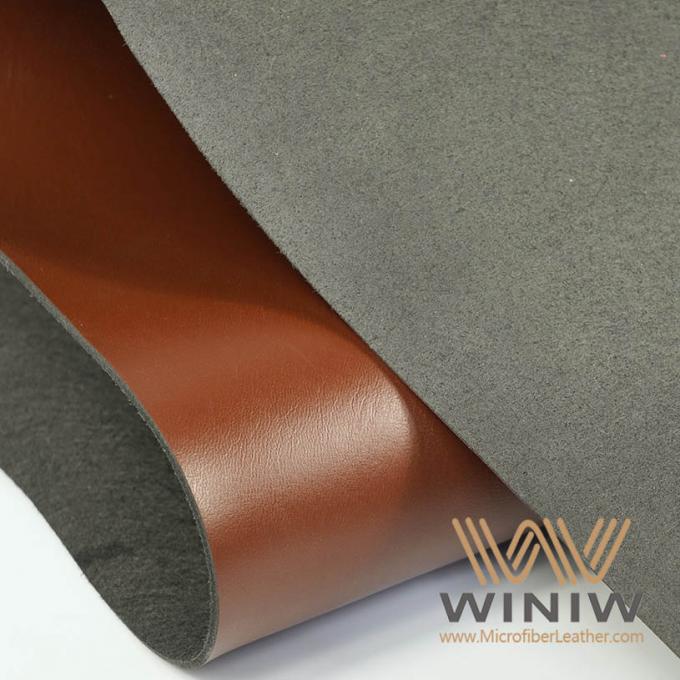 Ткань Microfiber цвета и текстуры WINIW равномерная синтетическая кожаная для поясов