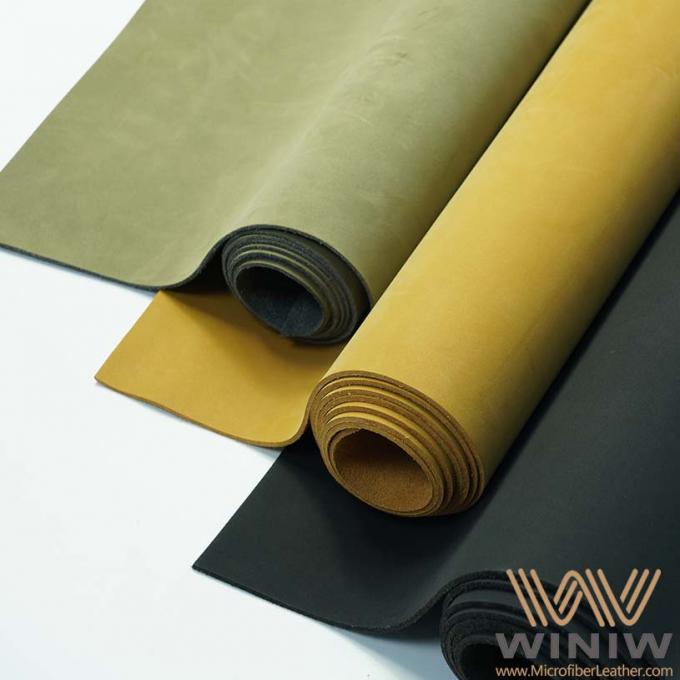 Может быть выбитая ткань кожи Microfiber Nubuck Faux других цветов