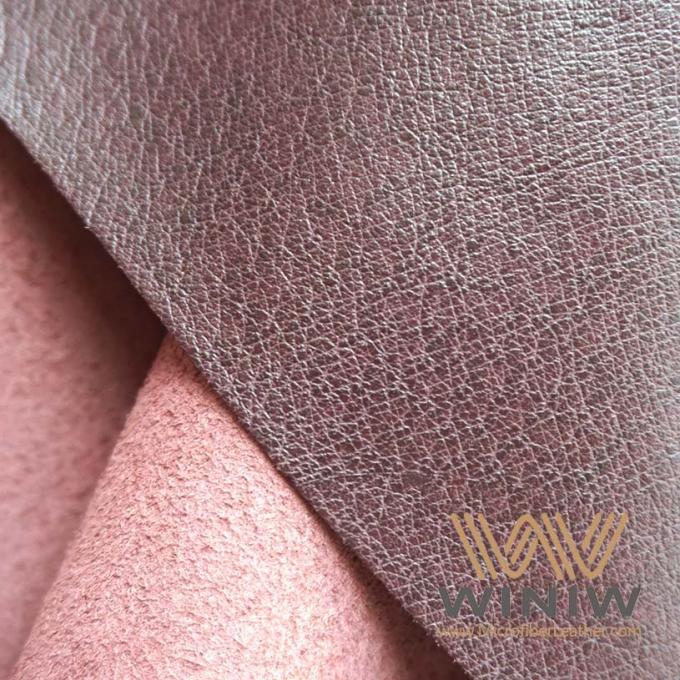 Астетические богачи текстурируют ткань Microfiber синтетического Pigskin подкладки ботинка кожаную