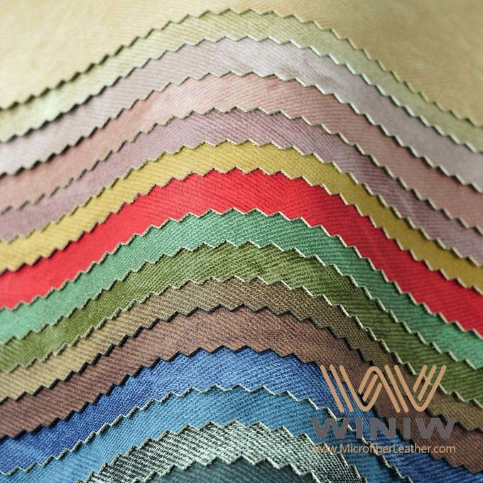 ткань PU искусственной кожи microfiber от фабрики Китая